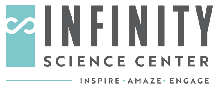 Infinity science center logo white