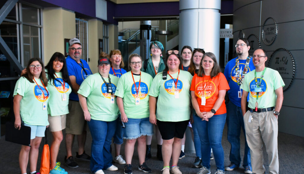 A group of people posing for a picture.
